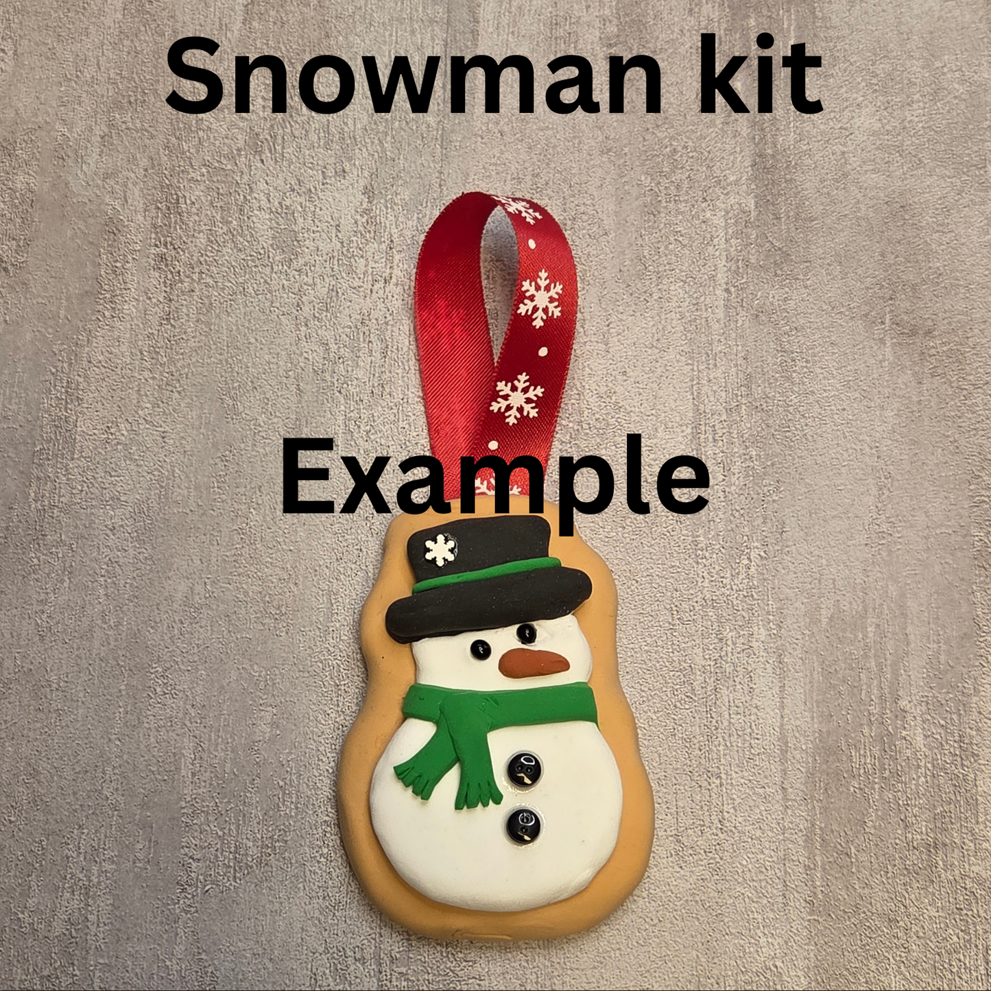 Snowman Cookie Clay Kit