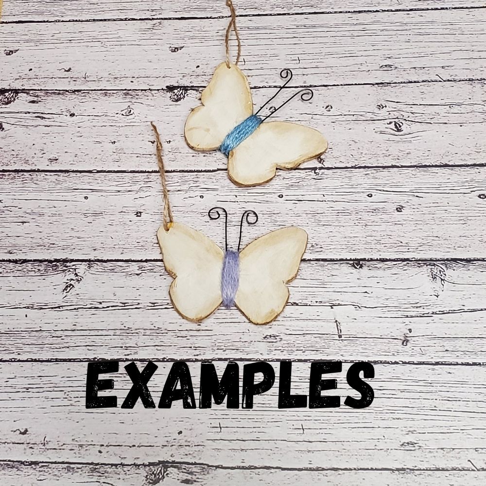 Rustic Wood Butterfly Ornament Kit