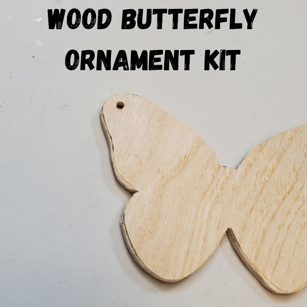 Rustic Wood Butterfly Ornament Kit