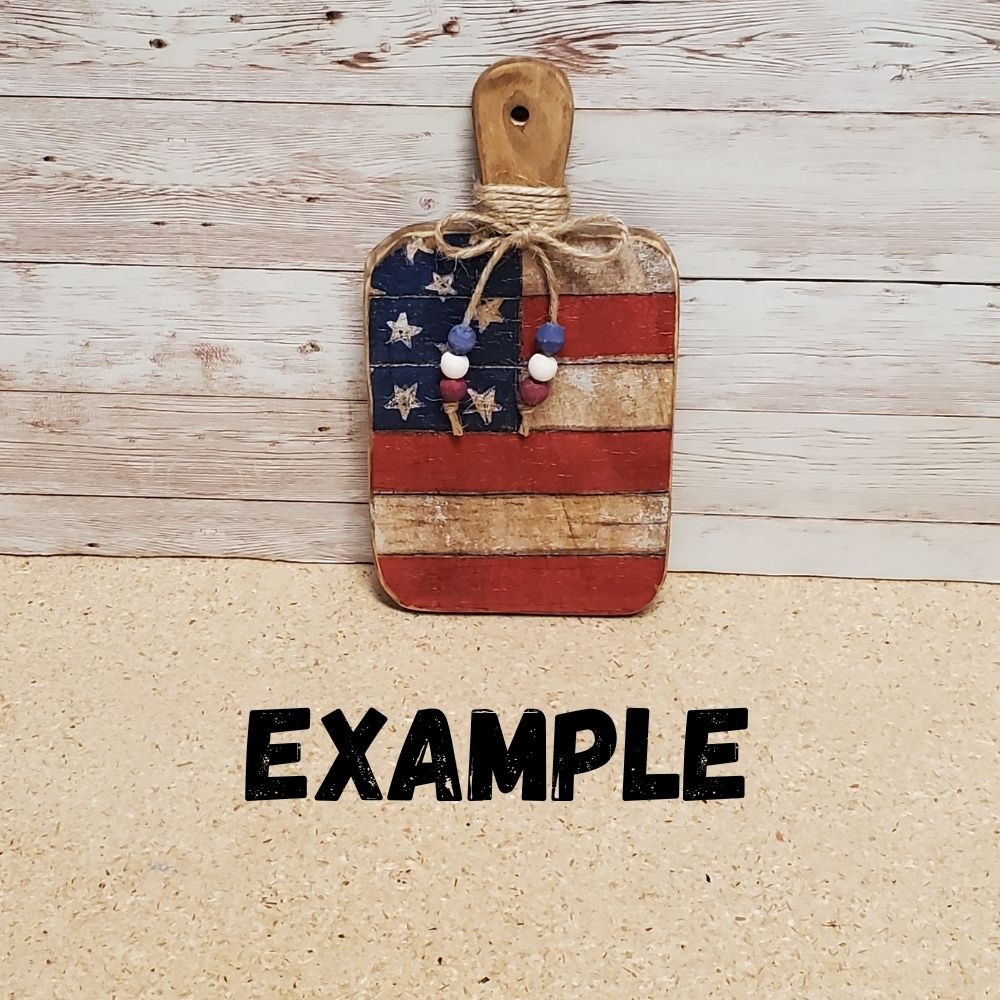 Patriotic Cutting Board DIY Craft Kit – Handmade Wood Board