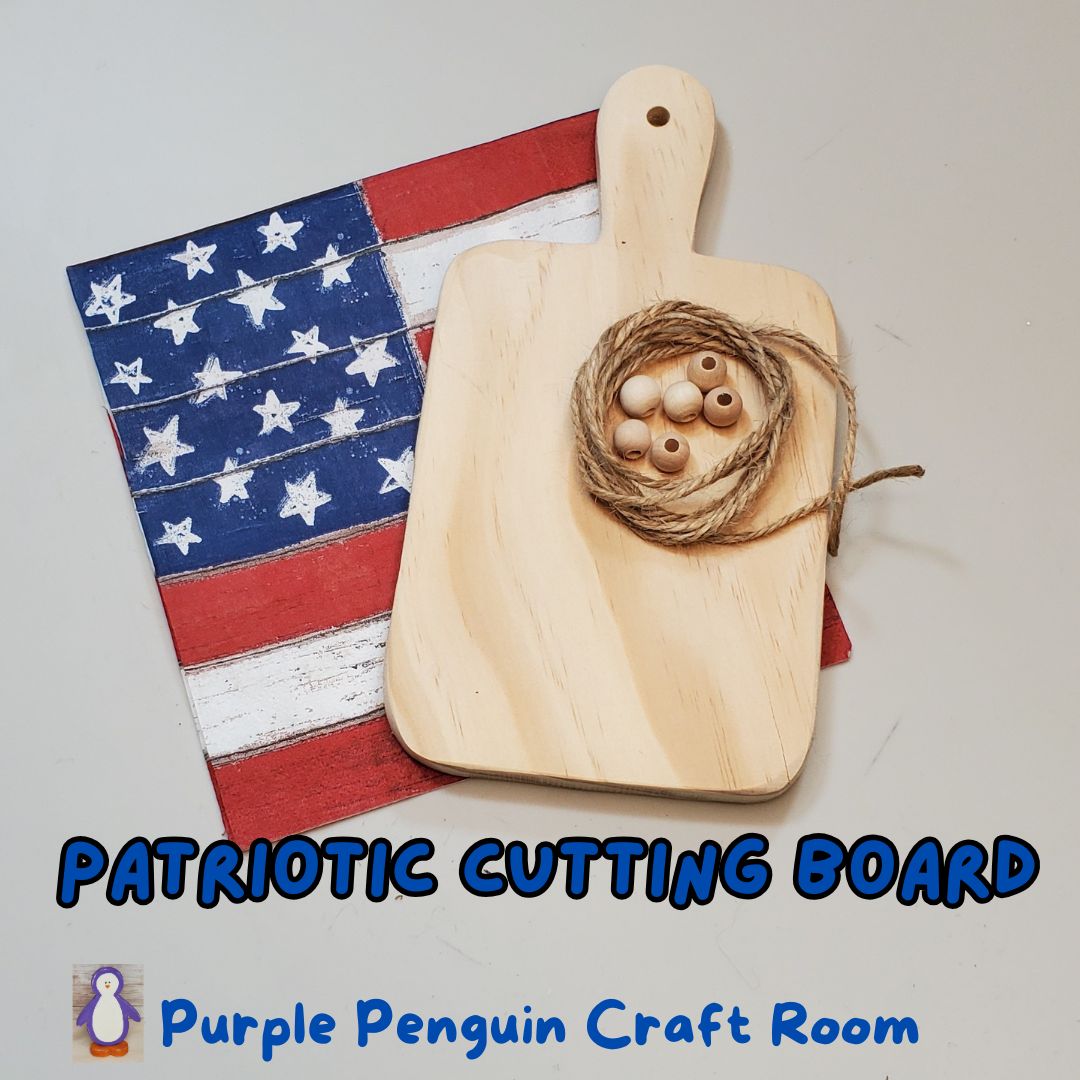 Patriotic Cutting Board DIY Craft Kit – Handmade Wood Board