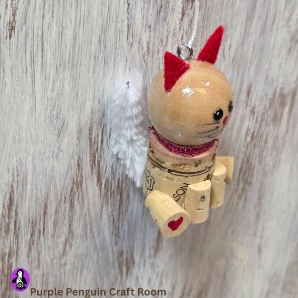 Kitty in Red Ornament