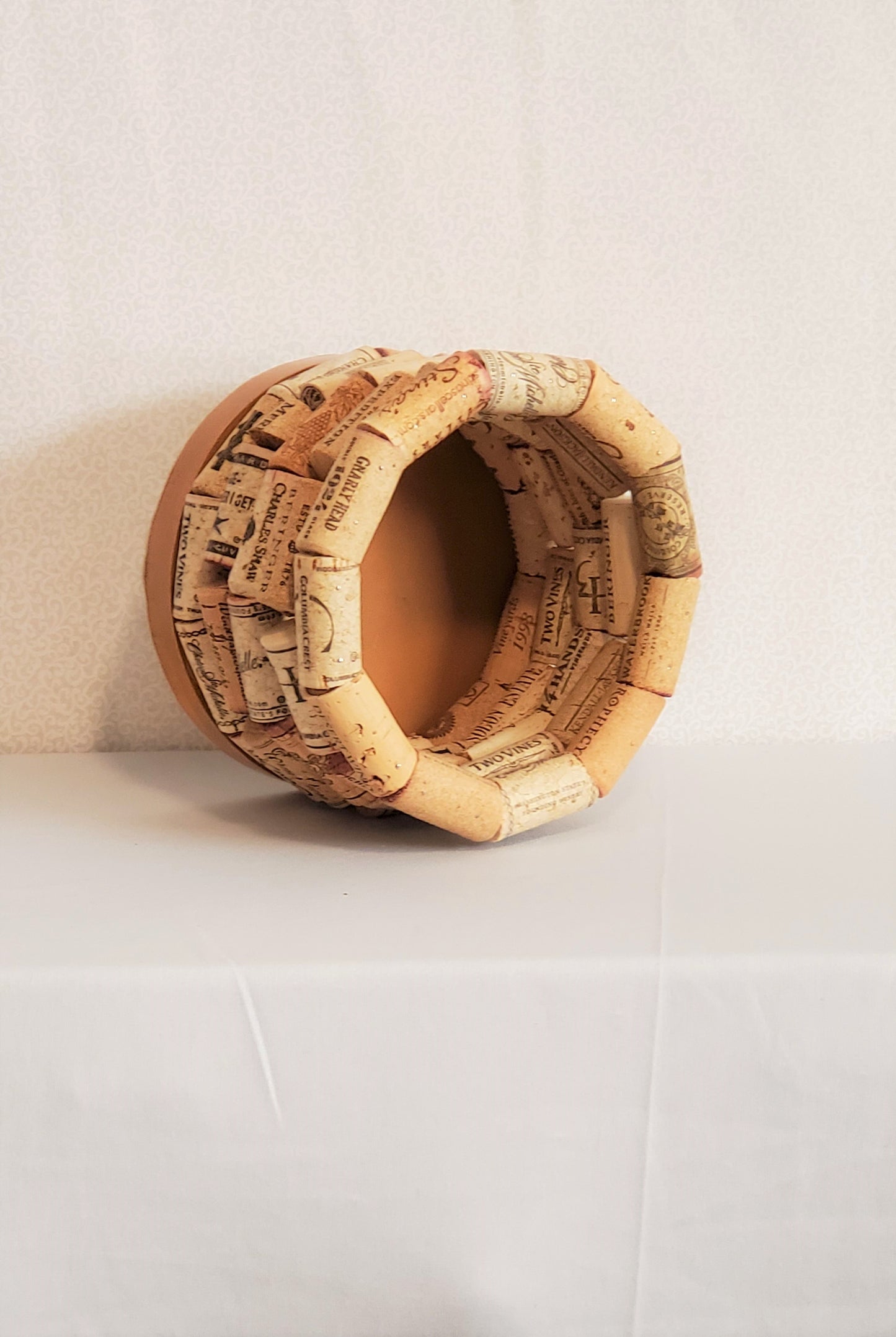 Wine cork bottle holder