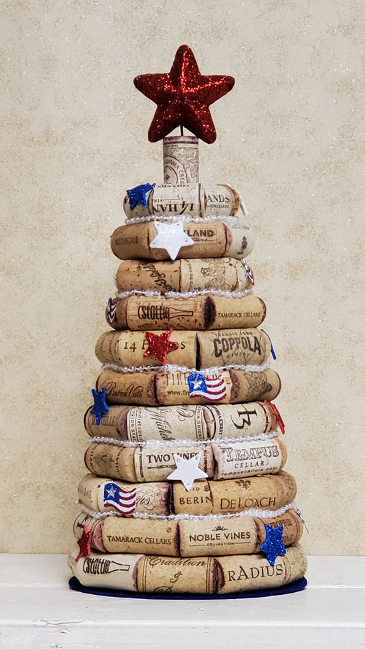 recycled cork tree decoration