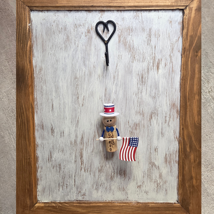 4th of July cork guy Ornament