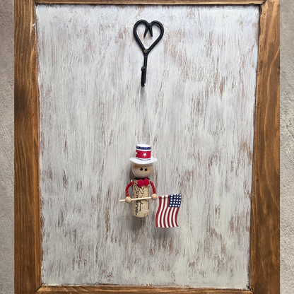 4th of July cork guy Ornament