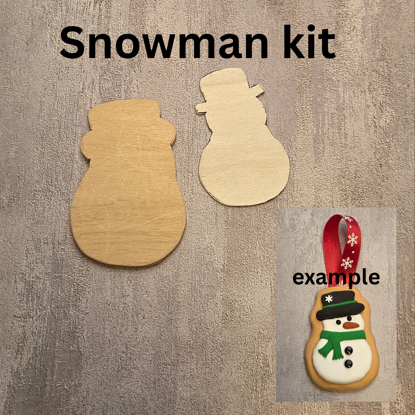 Snowman Cookie Clay Kit