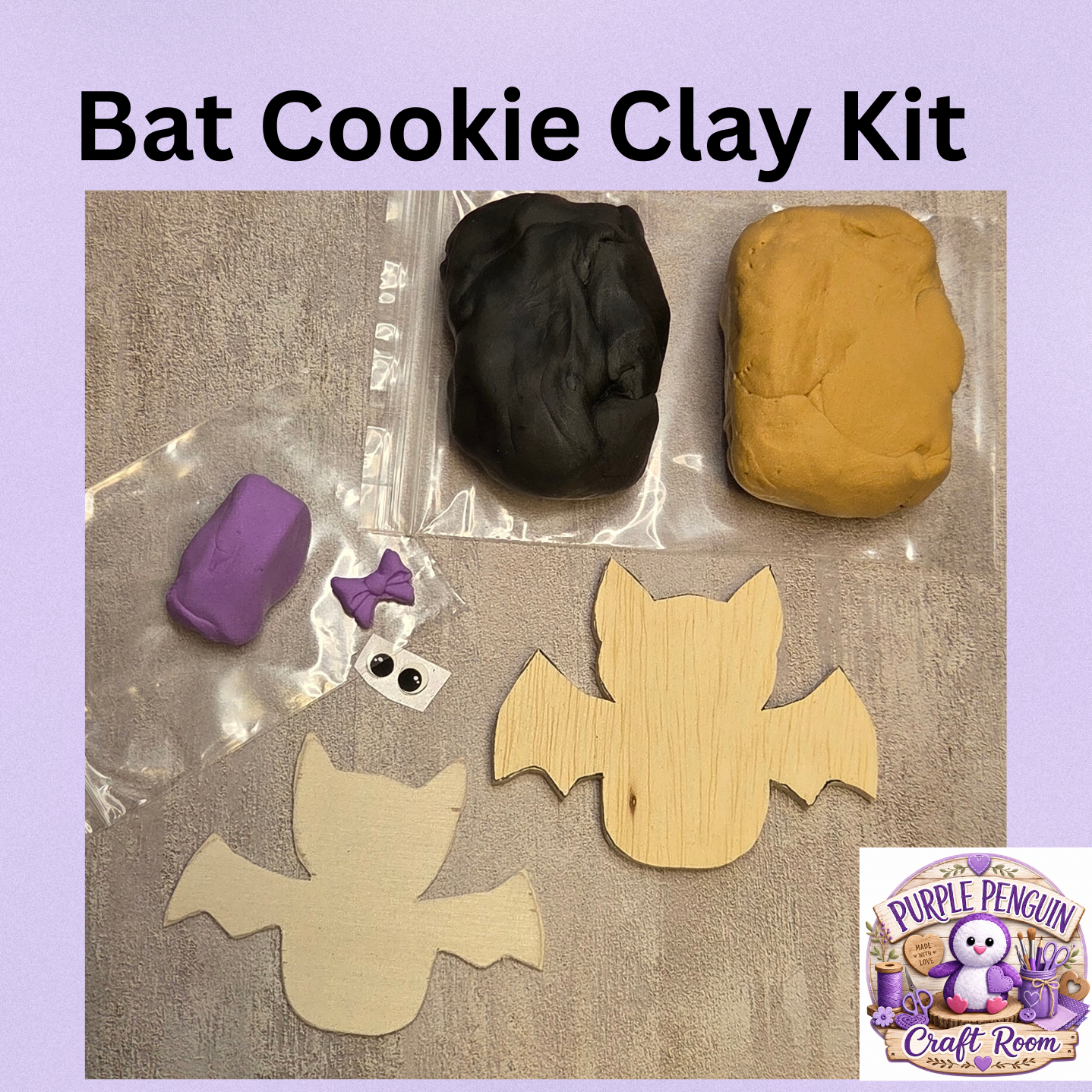 Bat Cookie Clay Kit