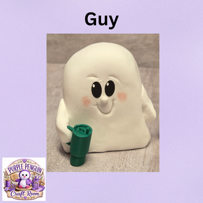 Clay Ghost Single or Set of 2