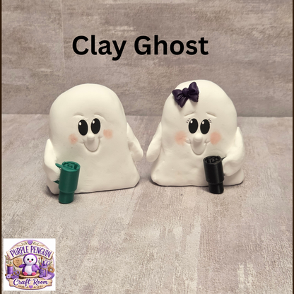 Clay Ghost Single or Set of 2