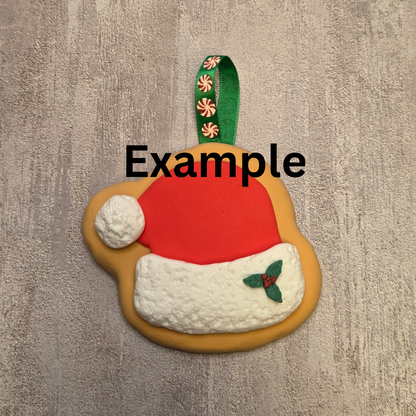 Santa hat cookie clay kit