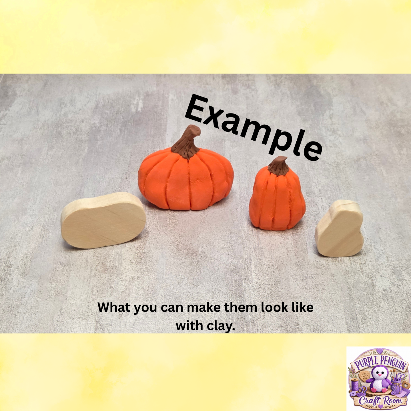 Unfinished small wood Pumpkins