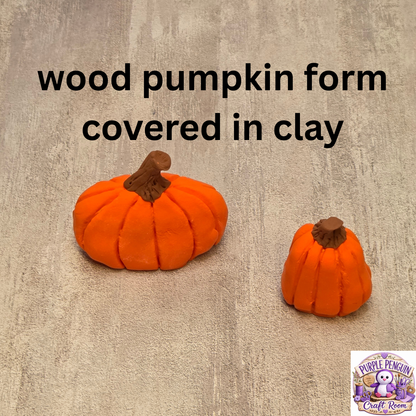 Unfinished small wood Pumpkins