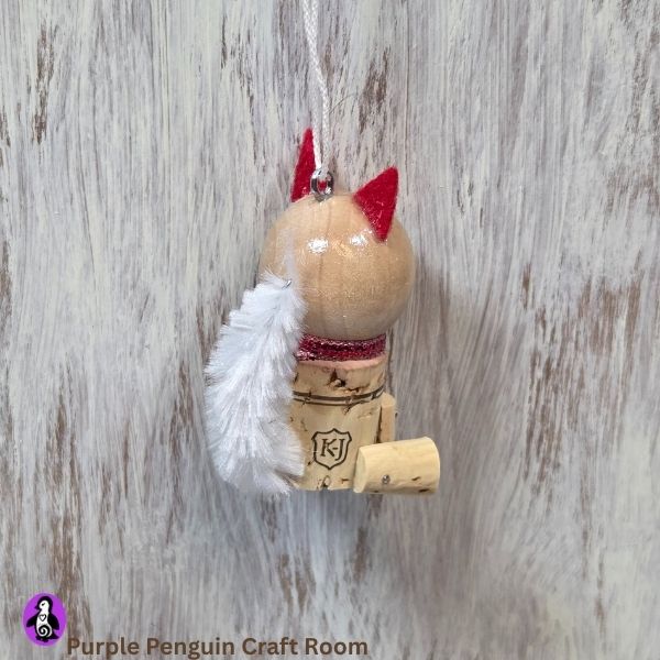 Kitty in Red Ornament