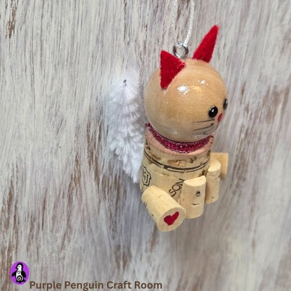 Kitty in Red Ornament