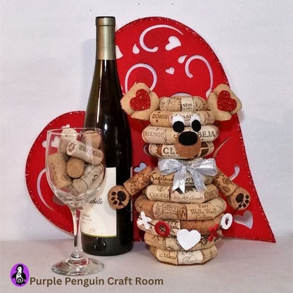Valentine’s cork bear