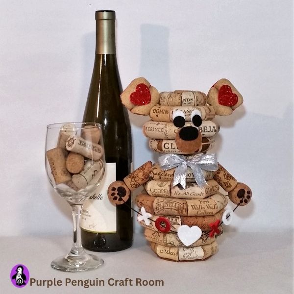 Valentine’s cork bear