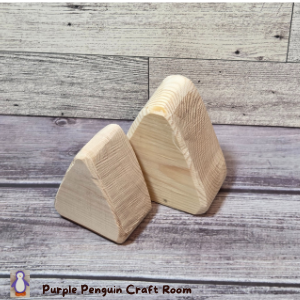 Unfinished Wood Candy Corn – Set of 2 Handmade Rustic Fall Decorations